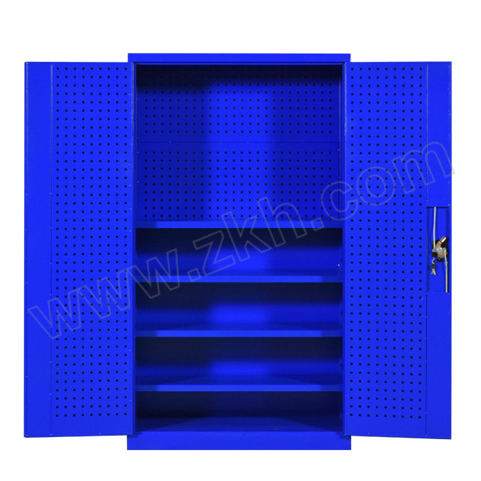 JINSHANGTONGHAO/金尚通昊 四层板带网储物柜 C-009W 尺寸1000×500×1800mm 层板承重100kg 蓝色 1台