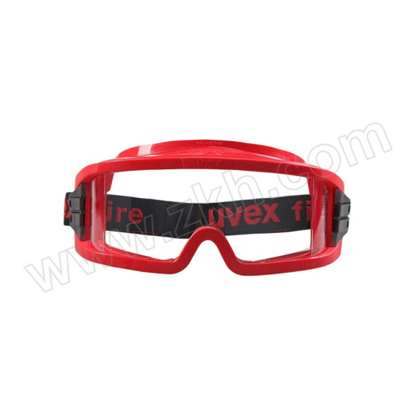 UVEX/优维斯 耐高温防护眼镜 9301633 内侧防雾 外侧防刮 红色镜框 透明镜片 1副