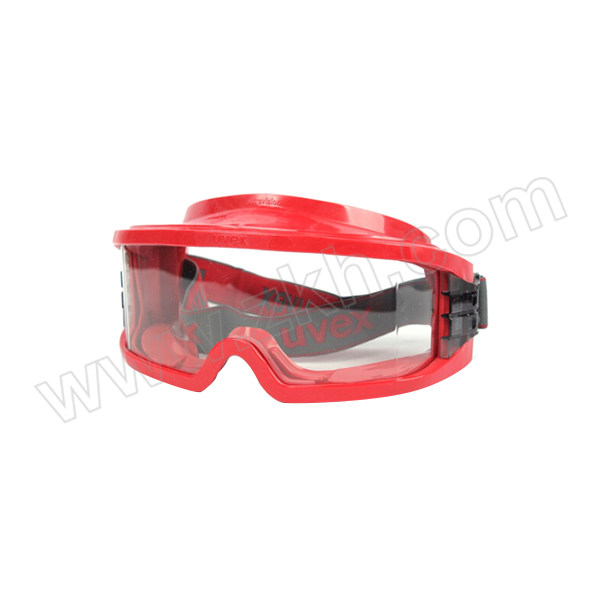 UVEX/优维斯 耐高温防护眼镜 9301633 内侧防雾 外侧防刮 红色镜框 透明镜片 1副
