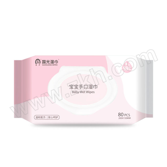 G&G/国光湿巾 婴儿手口湿巾宝宝湿巾 MY80YR-010 80片 6932844605414 1包