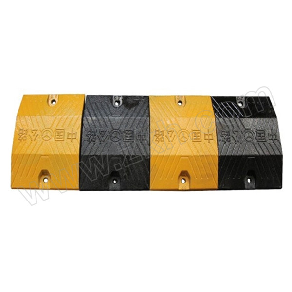 JUYUAN/聚远 铸钢减速带 分四块 1000×350×50mm-定制 黄黑色 1米