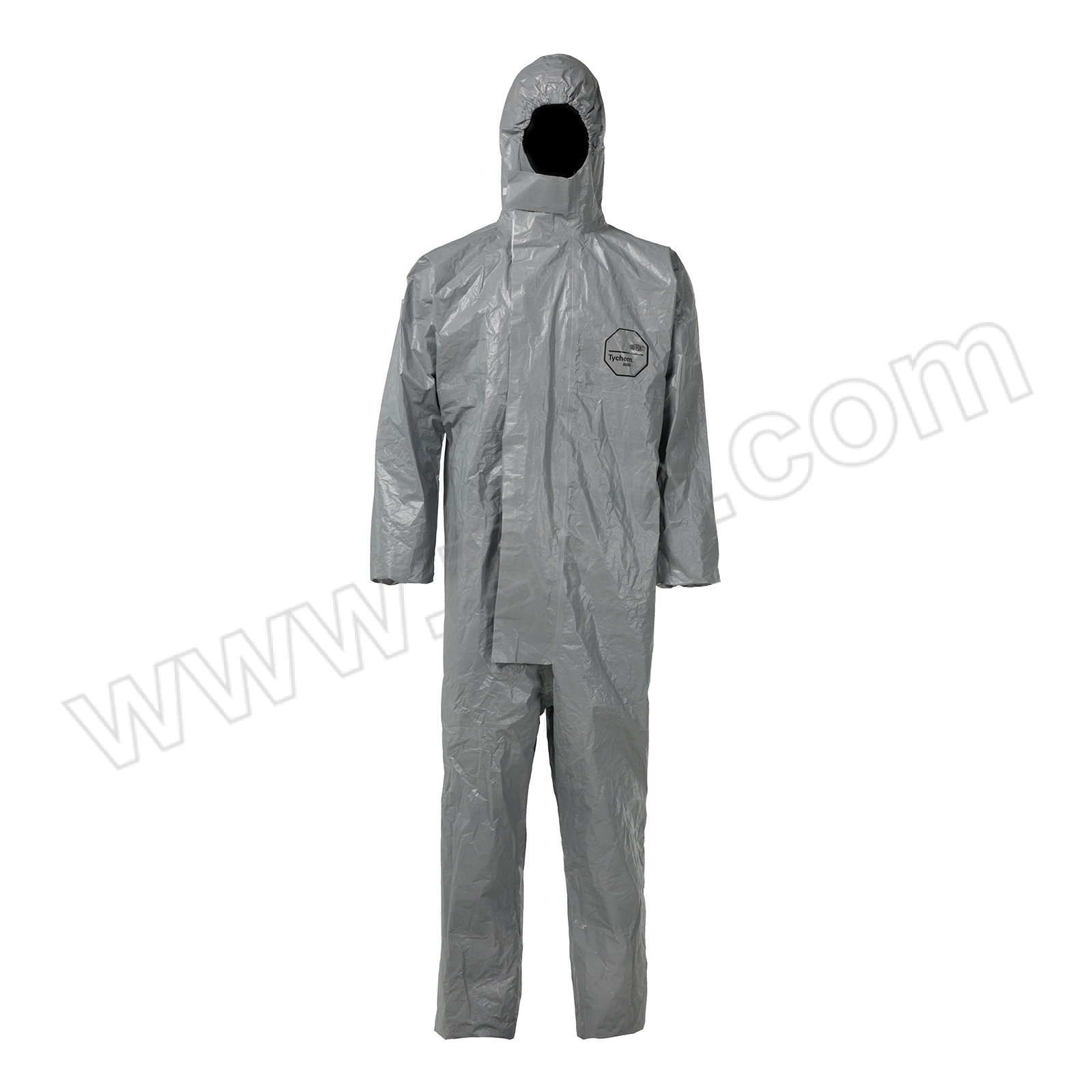 DUPONT/杜邦 Tychem 6000 F 带帽连体防护服 TF198T GY（原Tychem F) XL 灰色 1件