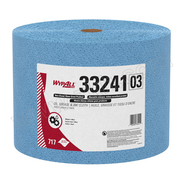 KIMBERLY-CLARK/金佰利 大卷式强力吸油擦拭布 33241C 蓝色 22.8×34cm 熔喷聚丙烯 1箱