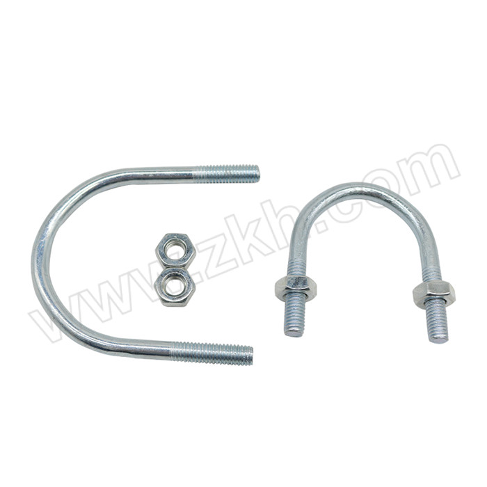 YIZHONG/益中电力 镀锌U型管卡 DN65 螺纹粗10mm 适用管件φ65mm 1包