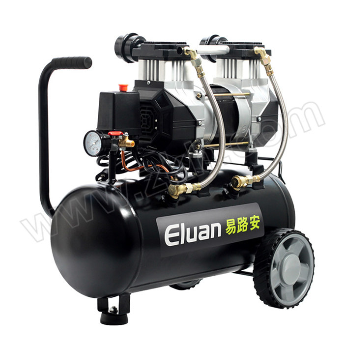 YILUAN/易路安 LG系列无油静音空压机 LG30L-1500W 冲气泵 木工喷漆 30L 220V 1台