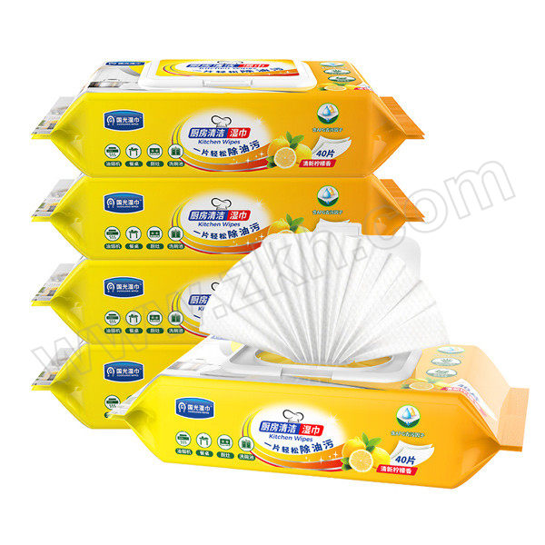 G&G/国光湿巾 厨房清洁湿巾 JJ40CF-001 40片×12包 6932844604912 1箱