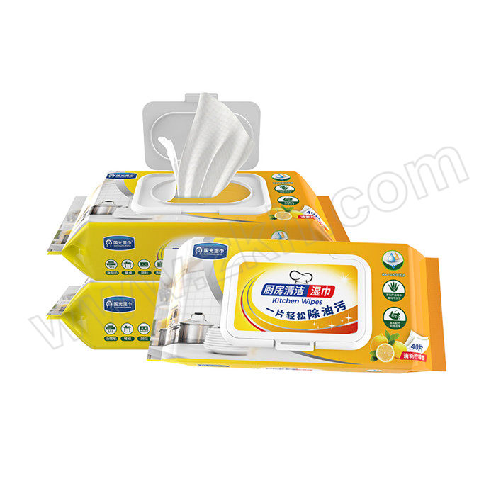 G&G/国光湿巾 厨房清洁湿巾 JJ40CF-001 40片×12包 6932844604912 1箱