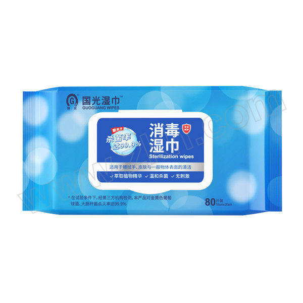 G&G/国光湿巾 消毒湿巾 XD80XD-005 80片 6932844604684 1包