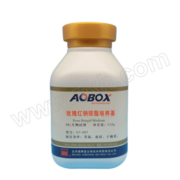 AOBOXING/奥博星 玫瑰红钠琼脂 02-087 BR 250g 1瓶