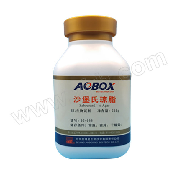 AOBOXING/奥博星 沙堡氏琼脂 02-099 BR 250g 1瓶