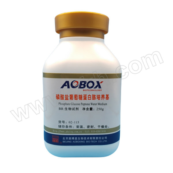 AOBOXING/奥博星 磷酸盐葡萄糖胨水培养基 02-115 BR 250g 1瓶
