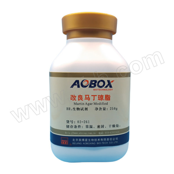 AOBOXING/奥博星 改良马丁琼脂 02-261 BR 250g 1瓶