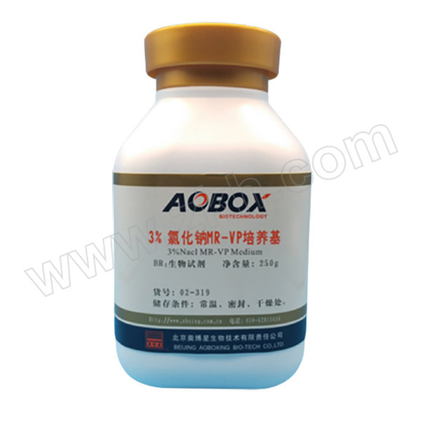 AOBOXING/奥博星 3%氯化钠MR-VP培养基 02-319 BR 250g 1瓶