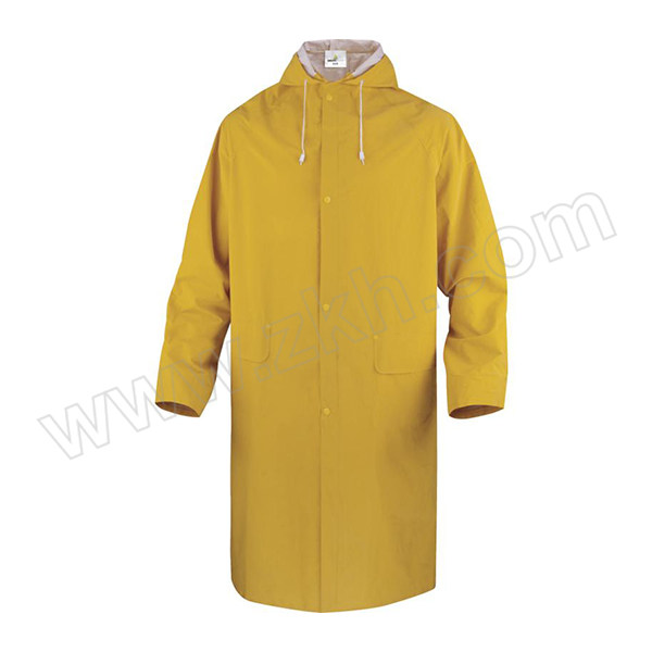 DELTA/代尔塔 涤纶风衣版连体雨衣 407005 2XL 黄色(JA) 1件