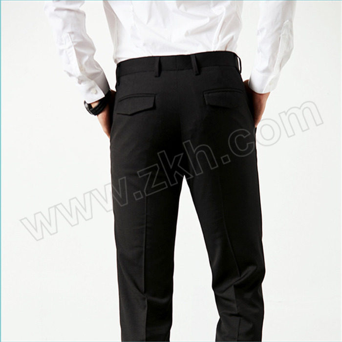SHENGGU/笙谷 TR哔叽男士西装裤 SG-K210 150码 黑色 1条
