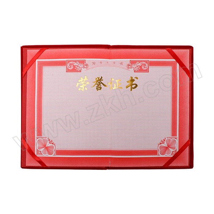 BEFON/得印 荣誉证书附赠内芯 9619 绒面A4红色 10本 1包