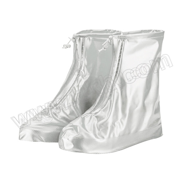 HYSTIC/海斯迪克 HK-5055系列透明防雨鞋套 磨砂白 L 适用于外鞋底长28.5cm 1双