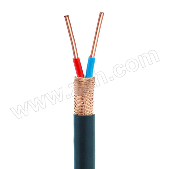 SLJH/沈缆金环 ZR-KVVP-450/750V-2×2.5 护套黑色 1米 铜芯聚氯乙烯绝缘控制电缆