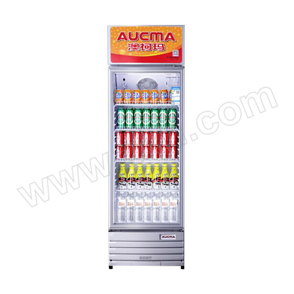 AUCMA/澳柯玛 立式冷藏展示柜 SC-237 237L 0~10℃ 风直冷 浅灰色 1台