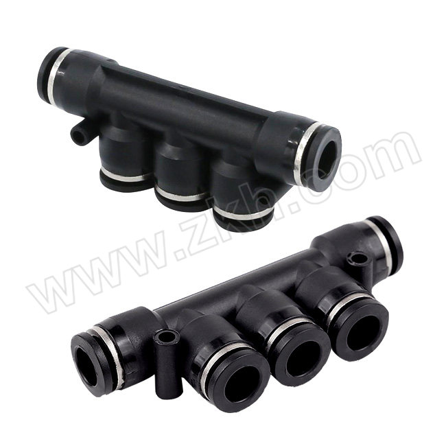 NIVK/尼威克 五通等径快插接头 VK-PUWK10-10 塑料接头 快插10mm-快插10mm-快插10mm 1个