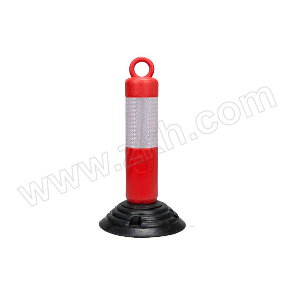 JUYUAN/聚远 不倒翁警示柱 红白相间 底座直径26.5cm×高50cm×柱身直径10cm 柱身PE材质 橡塑底座 1个