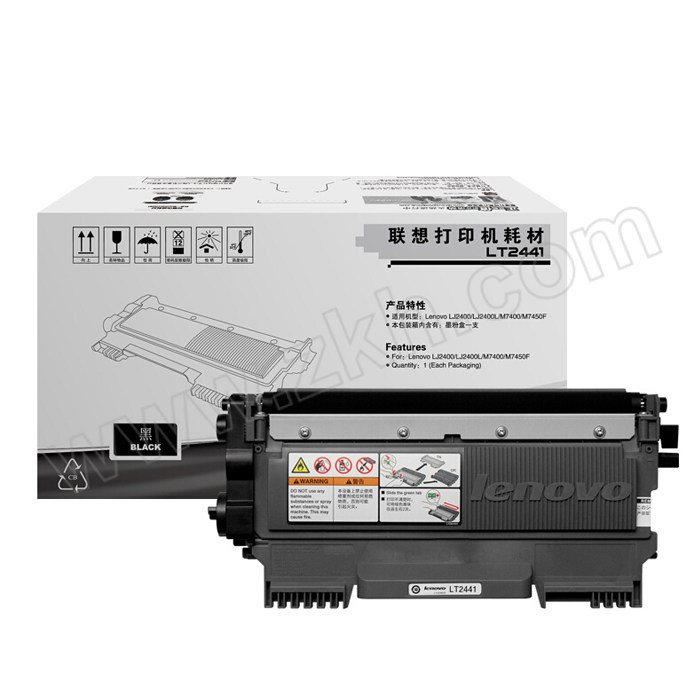 LENOVO/联想 高容墨粉 LT2441H 黑色  适用LJ2400T LJ2400 M7400 M7450F 1支