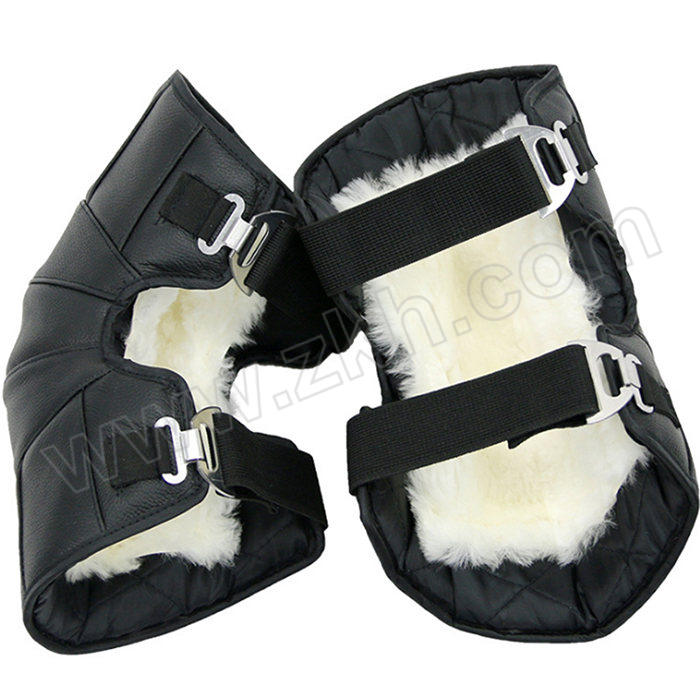 ICEY/冰禹 BYll-98系列保暖护膝 羊毛短款 均码 34×32cm 黑色 1对