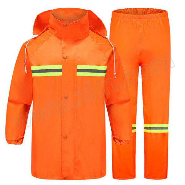 BAOPINFANG/寶品坊 分体式反光雨衣套装 BPFR712 185码 橘红色 1套