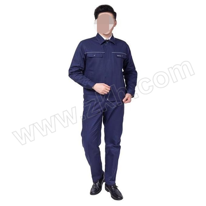 LZ/玲芝 纯棉春秋款工作服套装 9319 170码 藏蓝色 1套