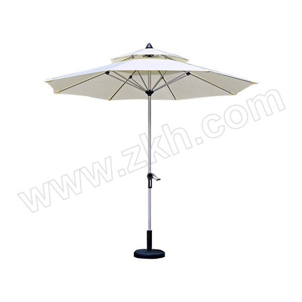 JUYUAN/聚远 户外遮阳伞 白色 伞面直径2.7m 产品高度2.45m 1把