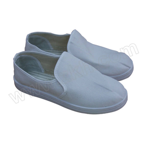 LINGTECH/凌致 PVC防静电帆布中巾鞋 LZ02003 40码 白色 1双