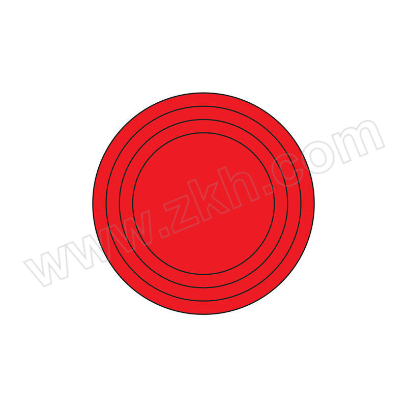 ICEY/冰禹 BYll-164系列压力表标识贴 红色直径5cm整圆 3mm×5cm 1张