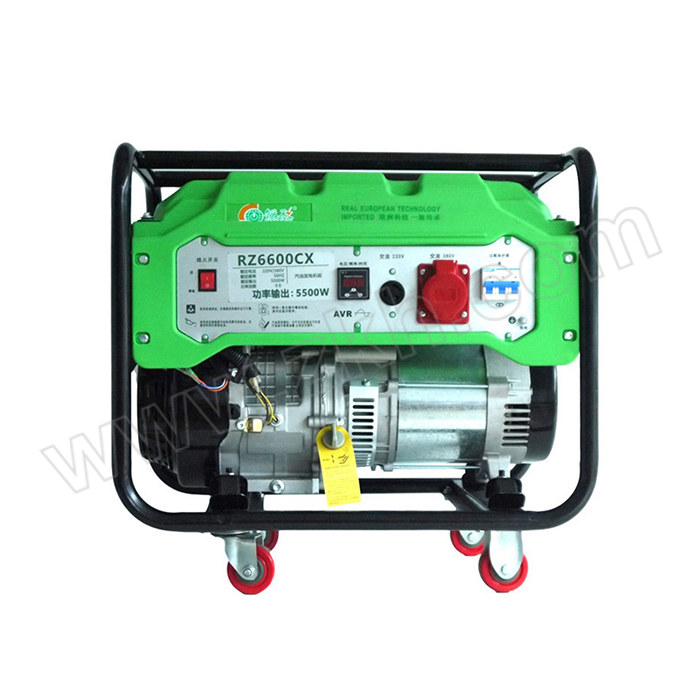 SHRAISE/锐孜 汽油发电机 RZ6600CX 220V/380V 5kW 单缸四冲程 手启动 1台