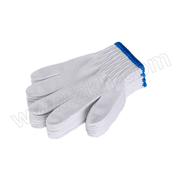 JUYUAN/聚远 棉纱手套 蓝色边 化纤+白棉纱线 重约320g~350g 一包10双 均码 1包