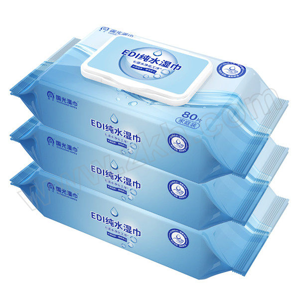 G&G/国光湿巾 EDI纯水湿巾 RY80CS-001 80片×12包 6932844605360 1箱