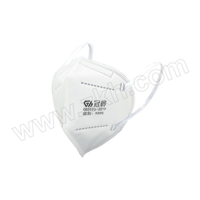 GUANHUA/冠桦 折叠式颗粒物防护KN95口罩 9801 白色 1包
