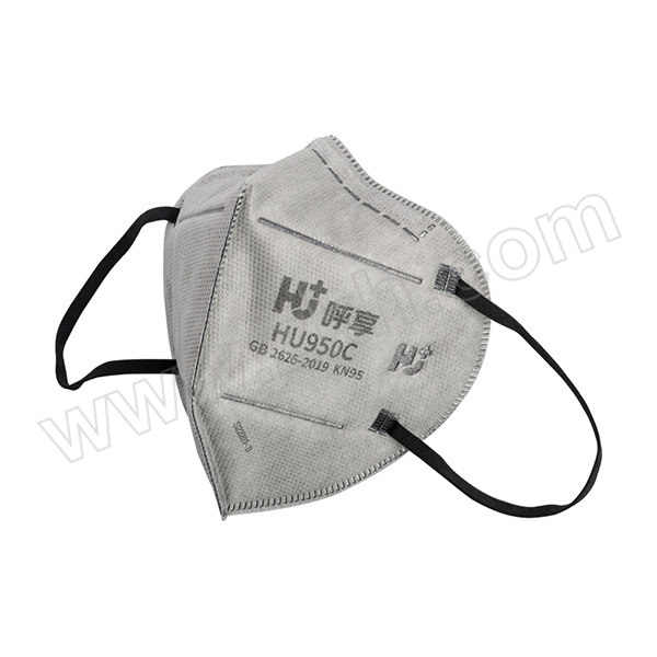 HU+/呼享 折叠式活性炭防颗粒物口罩 HU950C KN95 耳戴式 1盒