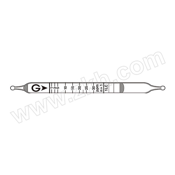 GASTEC 一氧化碳检测管 1LC 1~30PPM 10支 1盒