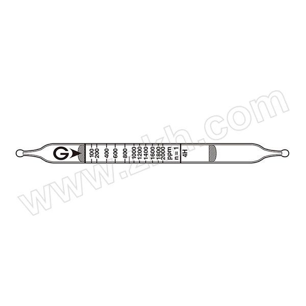 GASTEC 硫化氢检测管 4H 10~4000PPM 10支 1盒