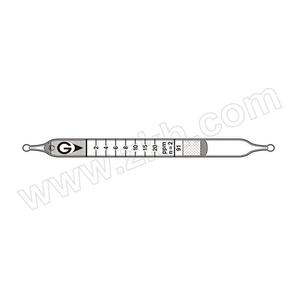GASTEC 甲醛检测管 91 2~100PPM 10支 1盒