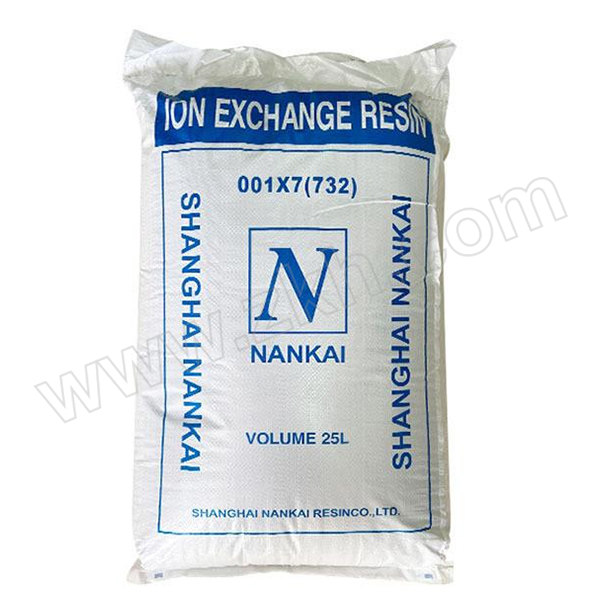NANKAI/南开 强酸性苯乙烯系阳离子交换树脂 001×7(732) 25L(20kg) 1包