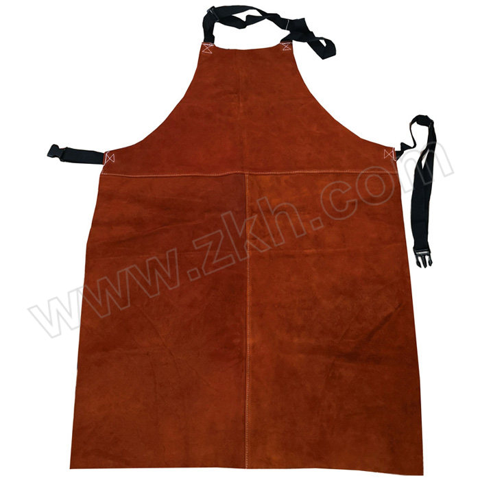 PORSCHAN/焊豹 桔红色牛皮电焊焊接围裙 HB-AP16 长90cm 宽70cm 高90cm 1件