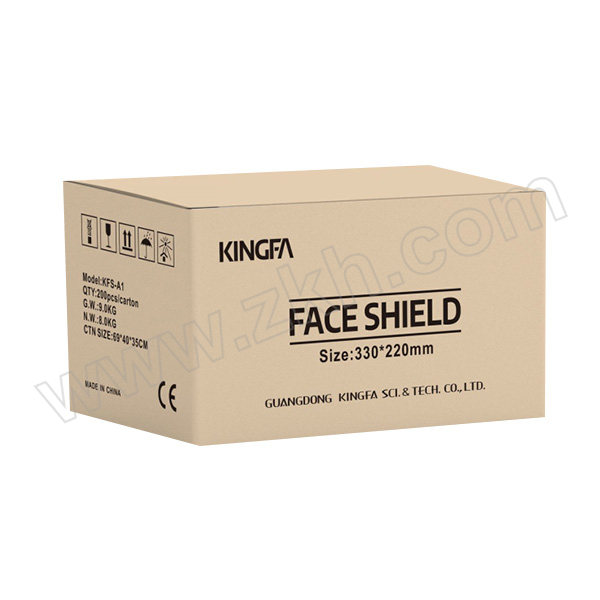 KINGFA/金发 医用隔离面罩 KFS-A1 光学等级1级 透过率等级III级 1片