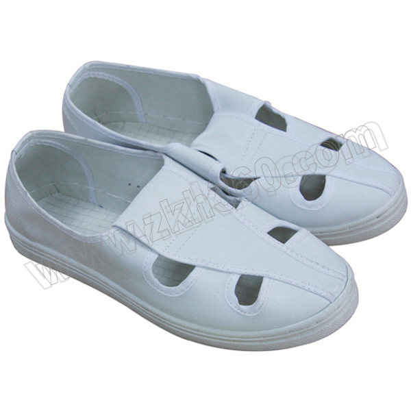 LINGTECH/凌致 PVC四孔防静电鞋 LZ02010 34码 白色 1双