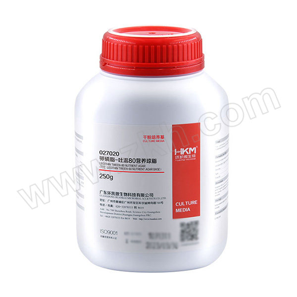 HKM/环凯微生物 TTC卵磷脂-吐温80营养琼脂基础 027020 250g 1瓶