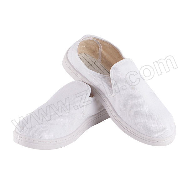 LINGTECH/凌致 PVC防静电帆布中巾鞋 LZ02003 41码 白色 1双