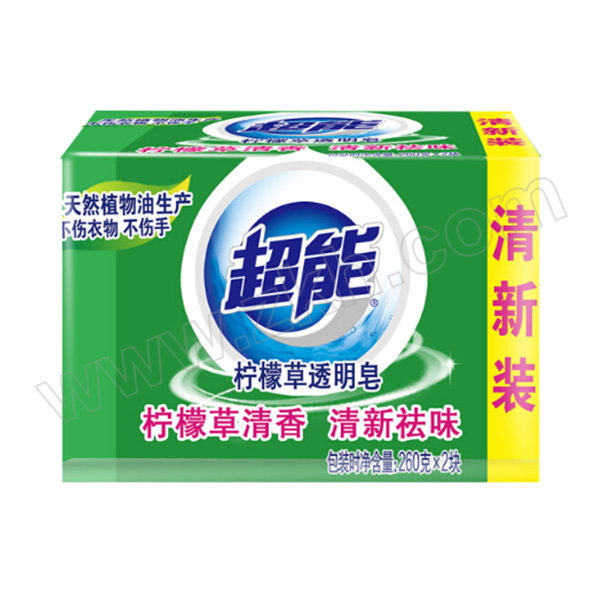 CHAONENG/超能 透明皂 6910019008260 柠檬草260g×2 1组
