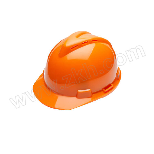 WOSHINE/华信 ABS小金刚VPLUS安全帽 V-Plus 橘色 一锁键帽衬 PVC吸汗带 Y型插扣式下颌带 带透气孔 1顶