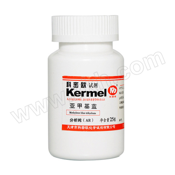 KERMEL/科密欧 亚甲基蓝 001-598-25g CAS号61-73-4 等级AR 1瓶