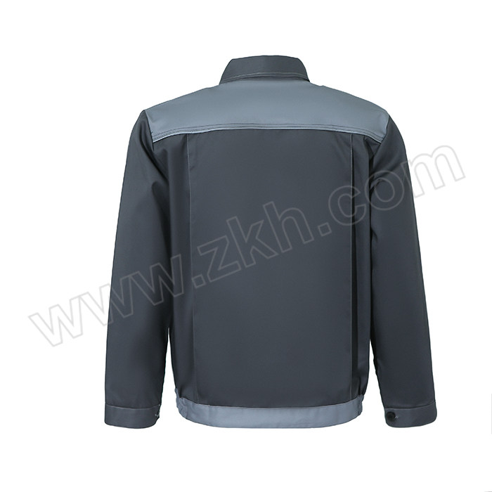 ZHONGFANG/中防 JK050夏季薄款反光条工作服长袖衬衫 JK050-GR-XL 灰色 1件